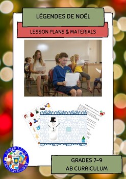 Preview of Christmas Legends - French Christmas Grades 7-9 Unit