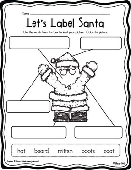 Christmas - Let's Label Santa (FREEBIE) by One Sharp Bunch by Ashley Sharp