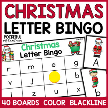 Preview of Christmas Letter Bingo Game