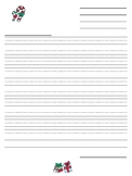 Christmas Letter Writing - Blank Letter with Primary Lines FREE