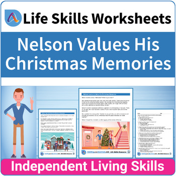 Preview of Special Ed Functional Life Skills Seasonal Worksheets for Christmas Holiday