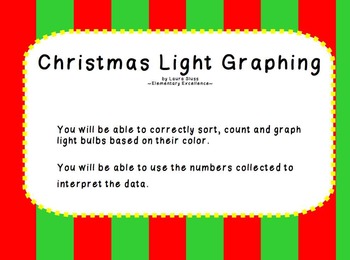 Preview of Christmas Light Graphing Interactive SMARTBOARD Lesson