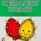 Christmas Light Letter Clip-Christmas-Fine Motor