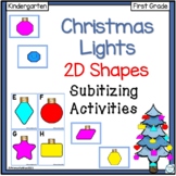 Christmas Lights 2D Shapes Subitizing Activities