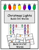 Christmas Lights Build CVC Words- December Literacy Center