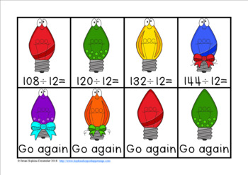 Christmas Lights Division Race by Brian Hopkins | TpT