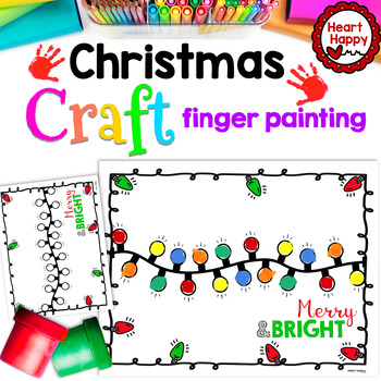 Christmas finger best sale painting ideas