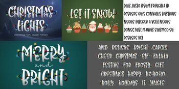 Preview of Christmas Lights Fonts | Illuminate Your Creativity  & Unveiling the Magic