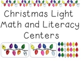 Christmas Lights Math and Literacy Centers