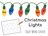Christmas Lights Sight Word Center