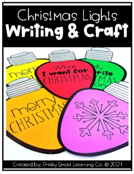 Christmas Lights Writing & Craft by Pretty Smart Learning Company