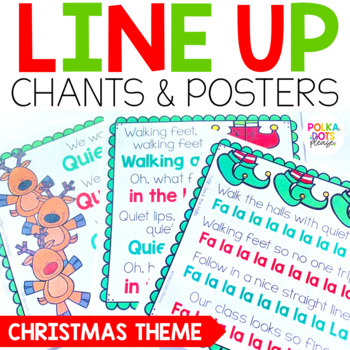 Preview of Christmas Line Up Chants | December Classroom Management