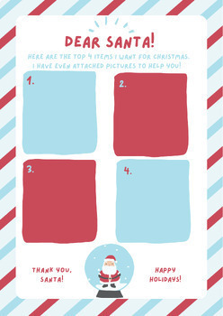 Preview of Christmas List Cut & Paste {Christmas Budget}