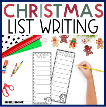 Christmas List Writing by Rise and Shine Resources | TpT