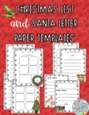 Christmas Wish List and Santa Letter Templates | Great for