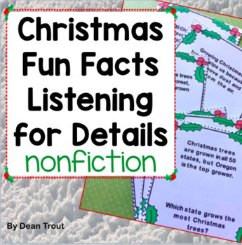 Preview of Christmas  | Listening Comprehension | Fun Facts for Speech Therapy