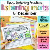 Christmas Listening & Following Directions Activities - December - Listen & Draw
