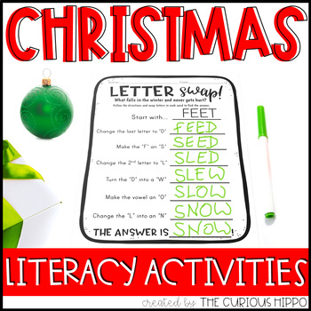 Preview of Christmas Literacy Activities