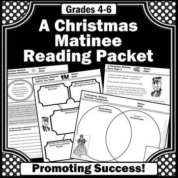 Preview of Christmas ELA Activities Reading Passage Comprehension Questions Packet Sub Plan