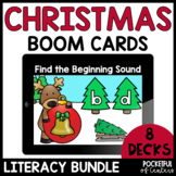 Christmas Literacy Bundle Boom Cards™ - December Boom Cards™