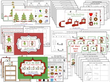 Christmas Literacy Centers & Activities (Over 100 pages; Common Core ...