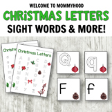 Christmas Literacy Centers: Letter Cards, Sight Words, and More!