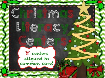 Preview of Christmas Literacy Centers: Third Grade! Common Core!