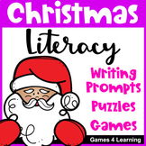Christmas Literacy Activities - Writing Prompts, Worksheet