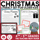 Christmas Literacy Set December Holiday Activities 4th and