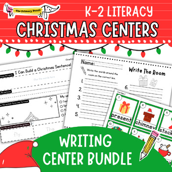 Preview of Christmas Literacy & Writing Center Bundle Pack! | LOW-PREP Holiday Activities