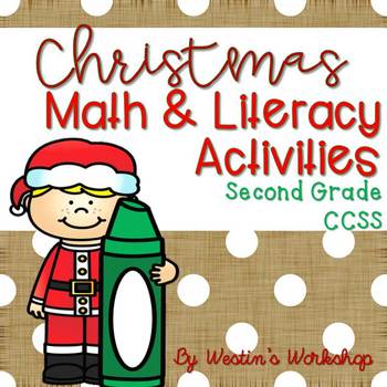 Preview of Christmas Literacy and Math Activities - Second Grade