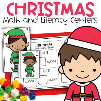Preview of Christmas Literacy and Math Centers