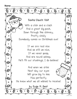 Christmas Literary Text Features by The Loopy Looper | TPT