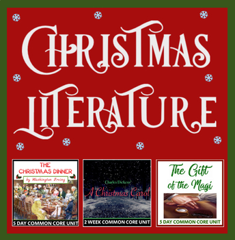 Preview of Christmas Literature Bundle - 3 classic units for the season - CCSS