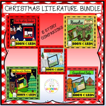 Preview of Christmas Literature Companion Bundle BOOM CARDS