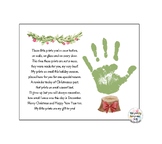 Christmas Little Handprint Poem Art Craft Printable Template