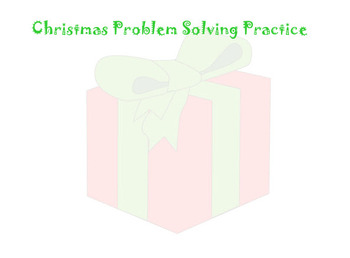 Preview of Christmas Logic Problems 