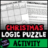 Christmas Logic Puzzle for Middle School - Christmas Math 