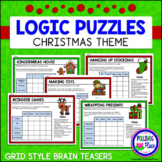 Christmas Logic Puzzles Brain Teaser Puzzles with Grids