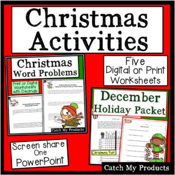 Preview of Christmas Logic Puzzles and Brain Teaser Activities
