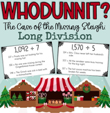 Christmas Long Division Mystery: WHODUNNIT? Printable and Digital