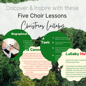 Preview of Christmas Lullaby Lesson Plan Bundle