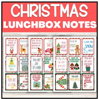 Christmas Lunch Box Notes, Encouragement Notes, Jokes by Stored Up Treasure