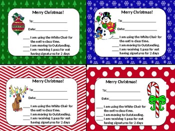 Christmas Lunch Pass by erica wilson | Teachers Pay Teachers