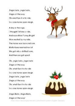 Jingle Bells - Lyrics - Letra en inglés 🎅🎄 
