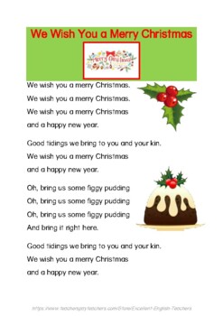 we wish you a merry christmas words