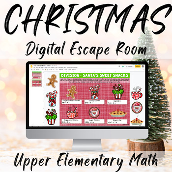 Preview of Christmas MATH Digital Escape Room