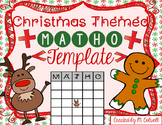 Christmas MATHO Template 3 Sizes & 2 Designs!