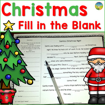 Christmas Fill In The Blank Activity By Pathway 2 Success Tpt