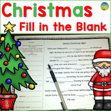 Christmas Fill in the Blank Activity